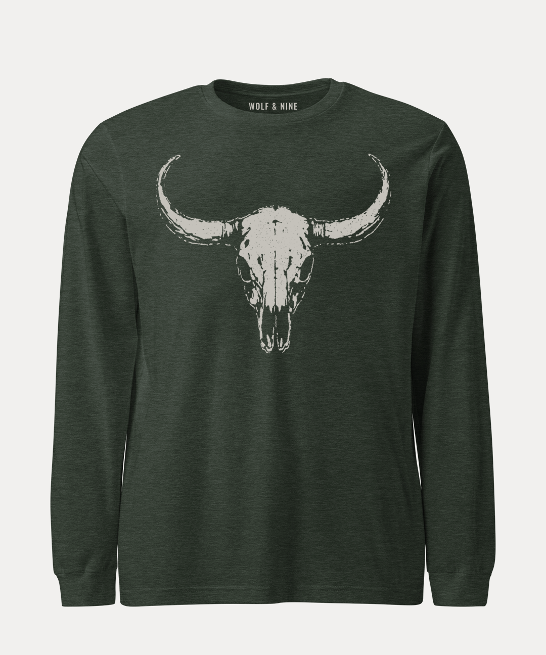 Bull Skull Long Sleeve Tee