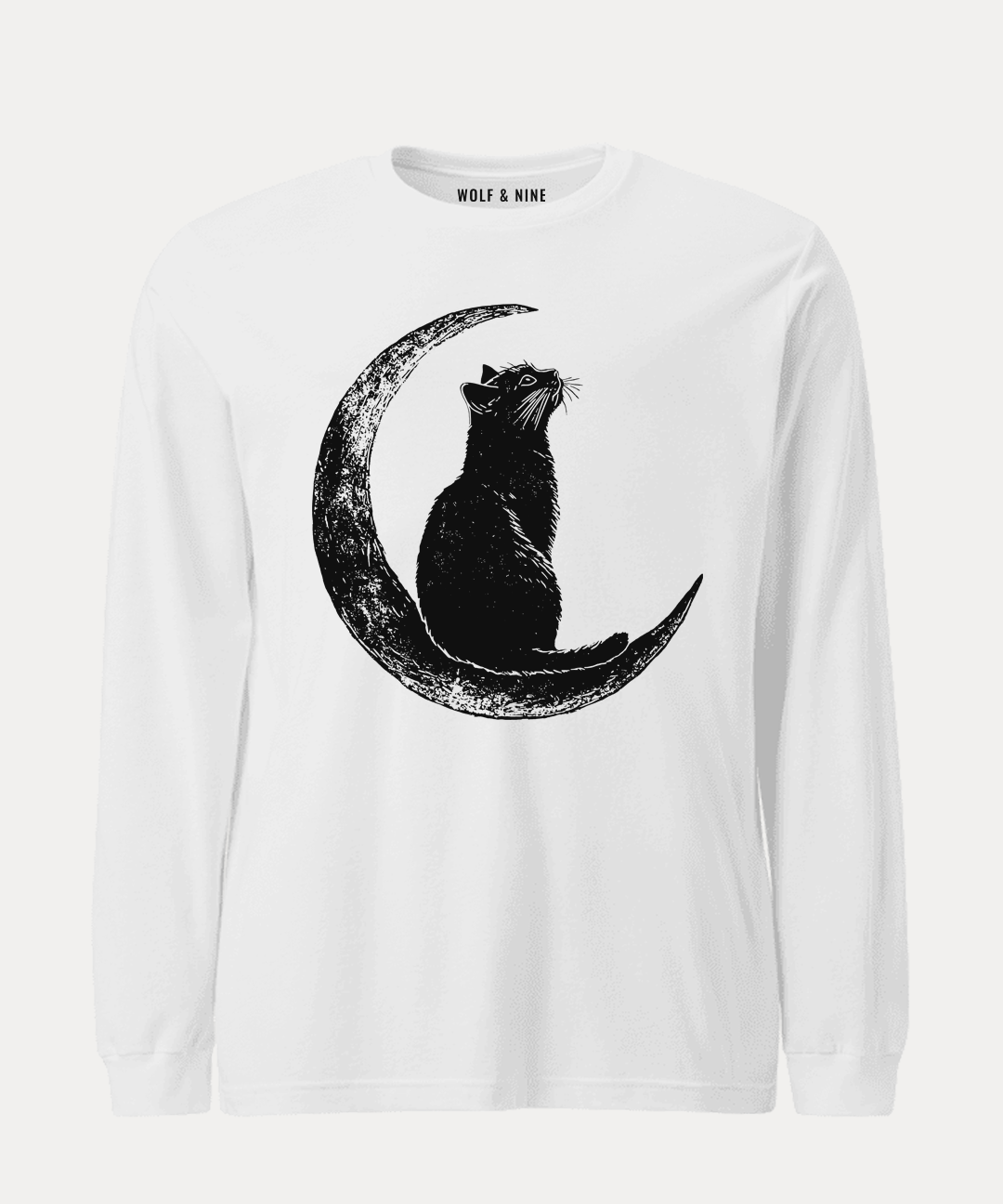 Crescent Cat Long Sleeve Tee