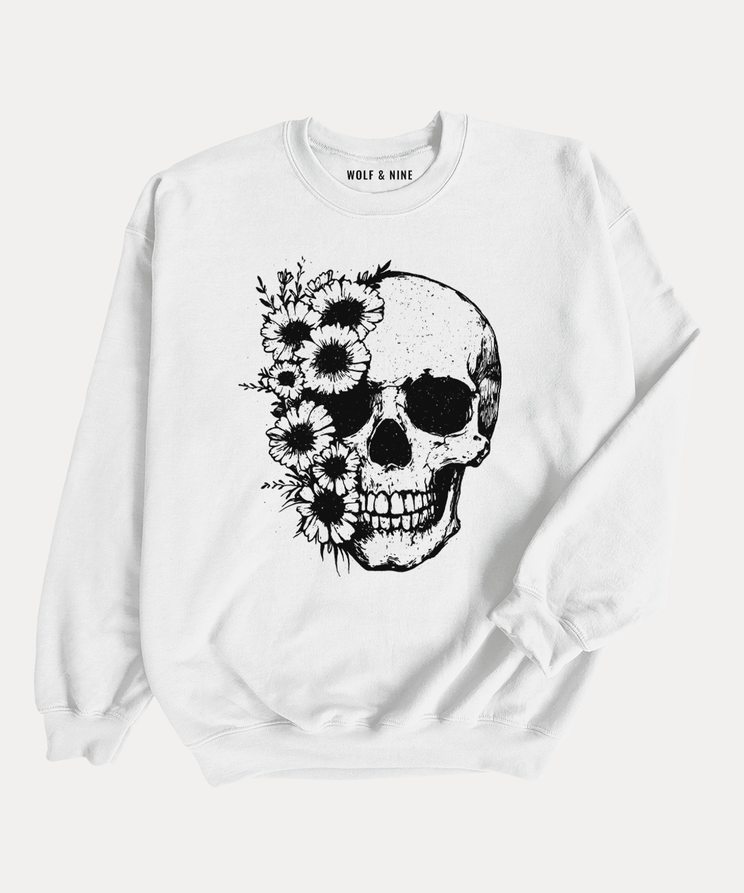 Floral Skull Sweatshirt