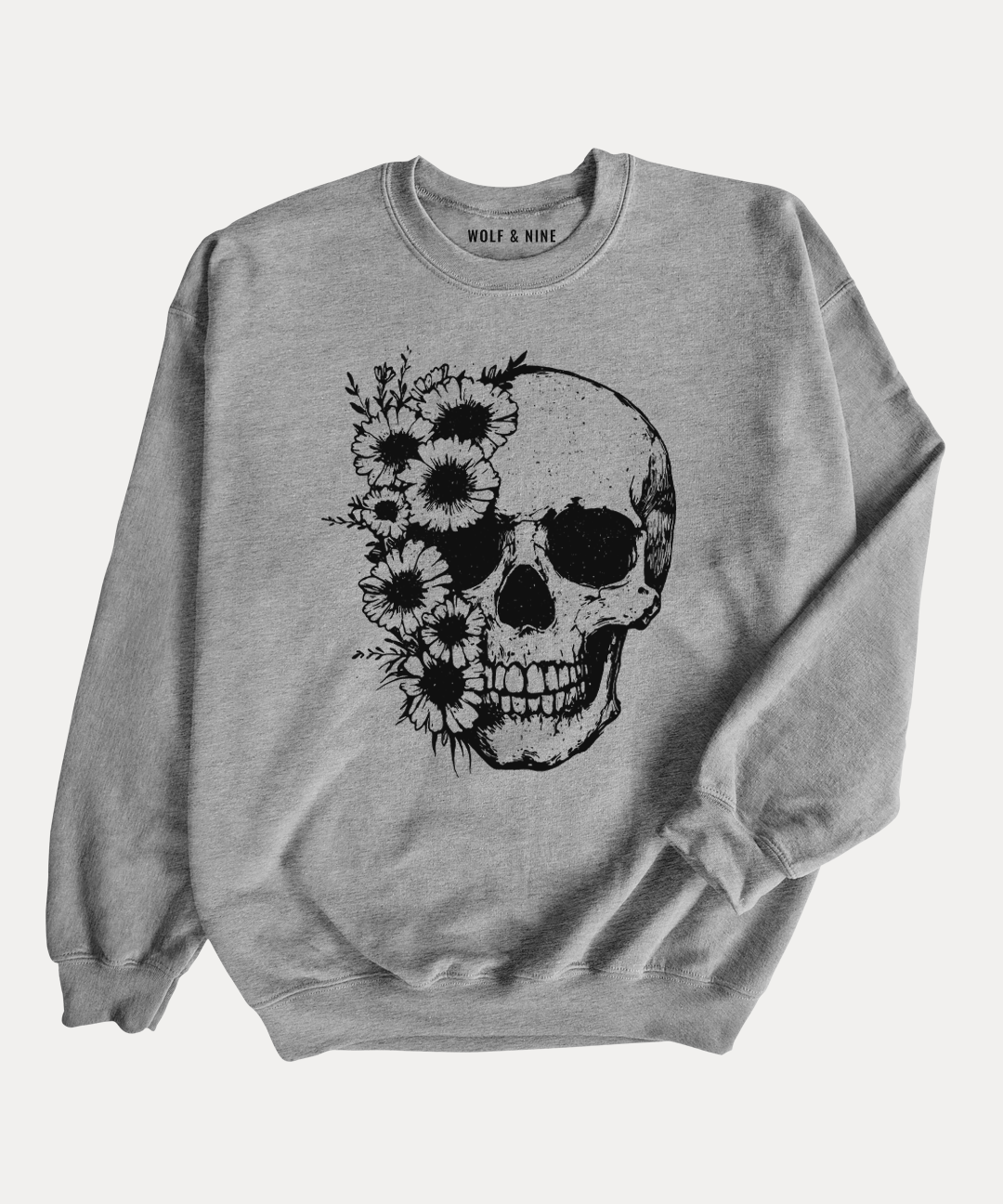 Floral Skull Sweatshirt